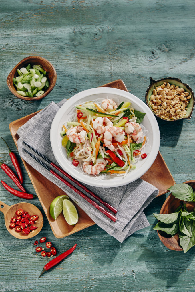 Vietnamese Spot Prawn Noodle Salad