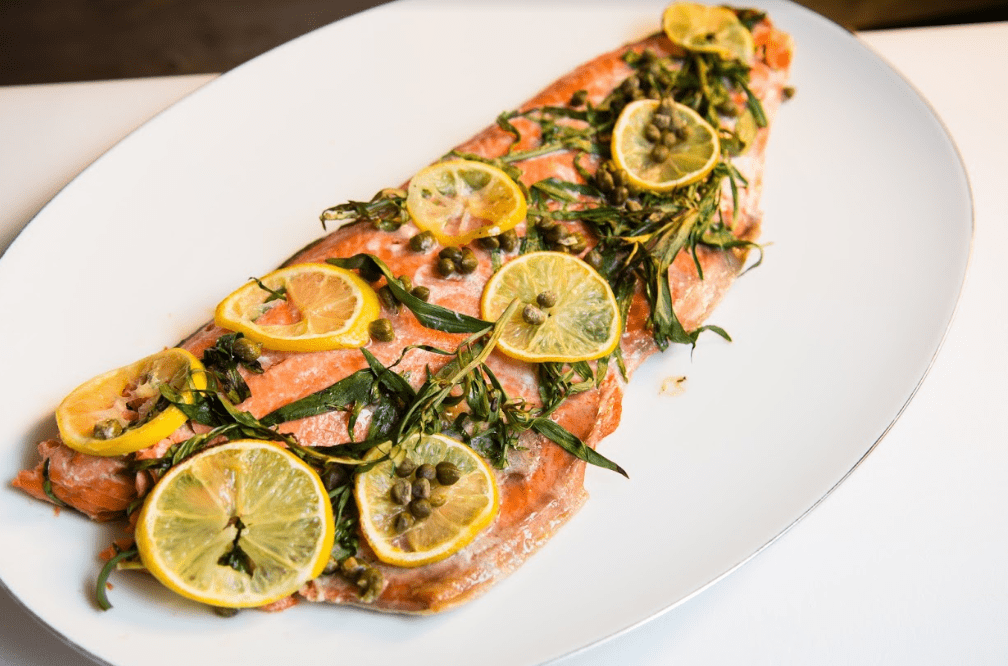 Roasted Salmon with Tarragon & Butter