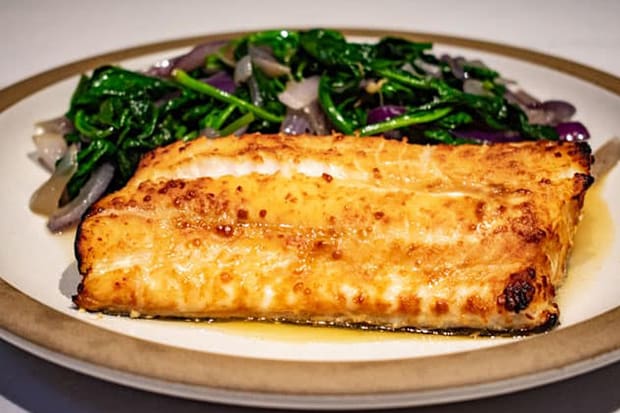 Baked Lingcod