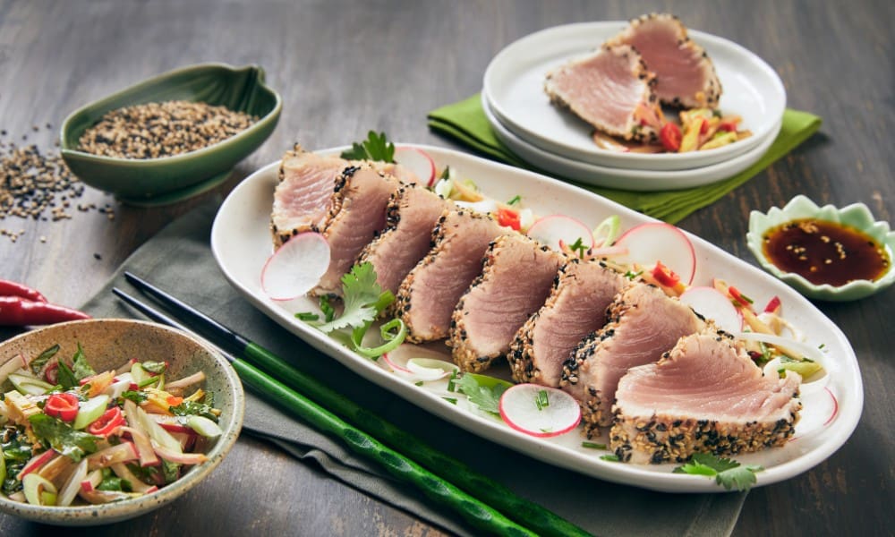 Grilled sesame tuna best sale