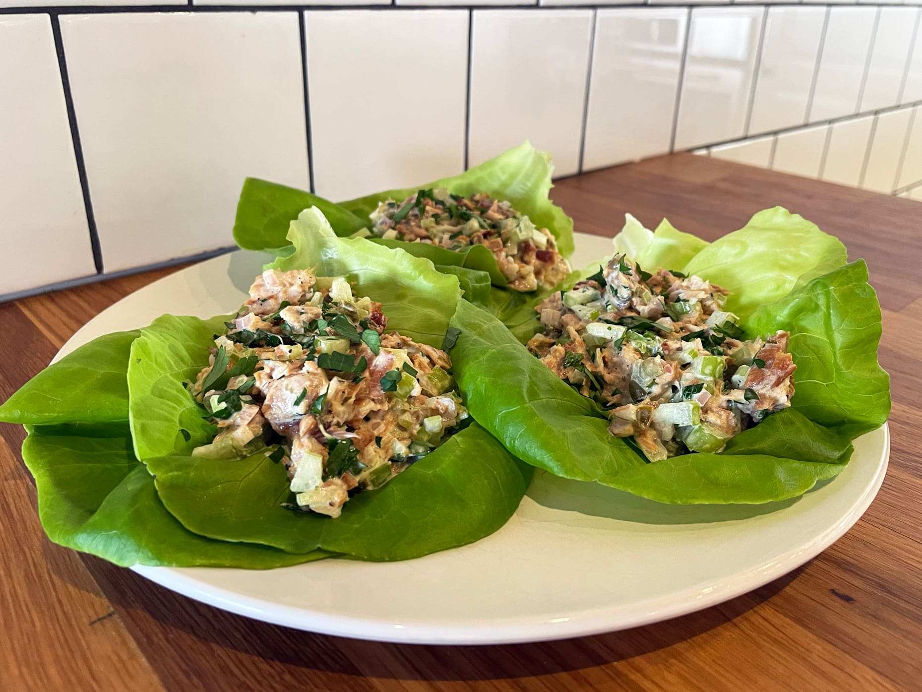 tuna salad lettuce cups